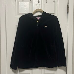 Juicy Coutore TrackSuit Black Y2K TrackSuit Velour Zip Up Hoodie